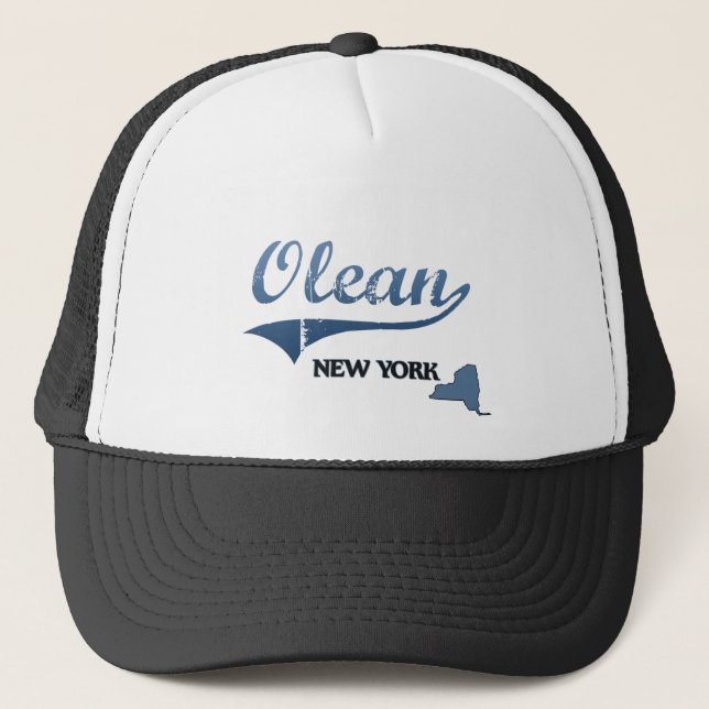Gorra De Camionero Obra clásica de Olean New York City (Anverso)