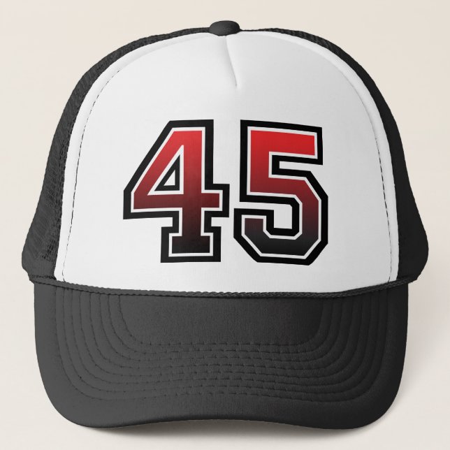 Gorra De Camionero Obra clásica del número 45 (Anverso)