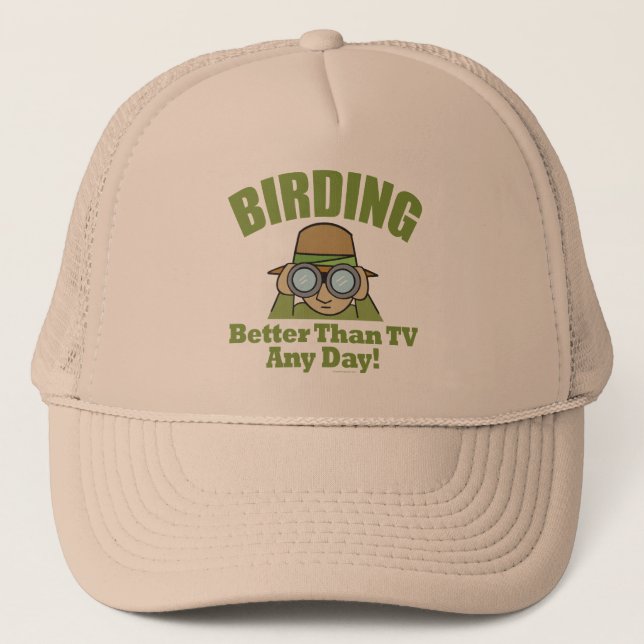 Gorra De Camionero Observación de aves, aves (Anverso)