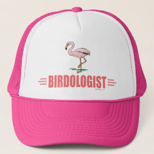 Gorra De Camionero Observación de aves de flamenco divertido