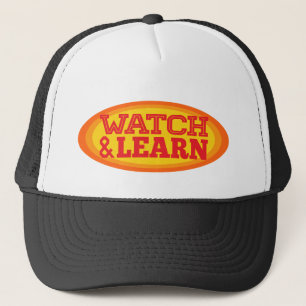 Gorra De Camionero Observar y aprender el óvalo radial