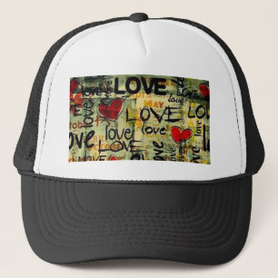 Gorra De Camionero Obtén Un Pequeño Graffiti De Amor
