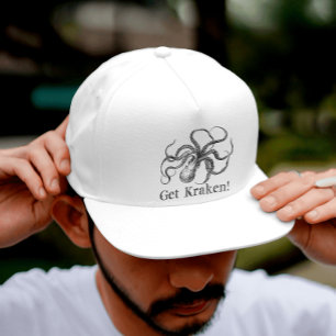 Gorra De Camionero Obtener el Monstruo del Mar Vintage de Kraken