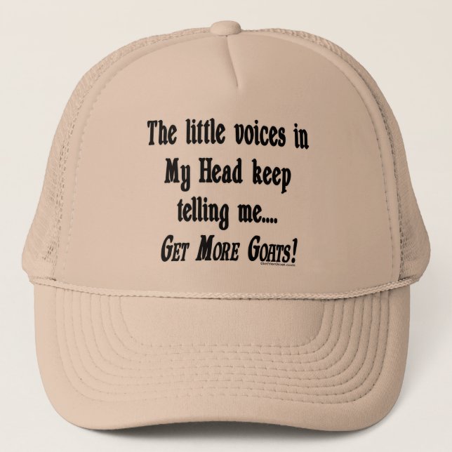 Gorra De Camionero Obtener más cabras divertidas cabras (Anverso)