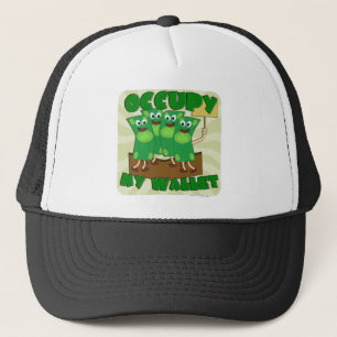 Gorra De Camionero Occupy My Wallet Funny Topto Motto Design