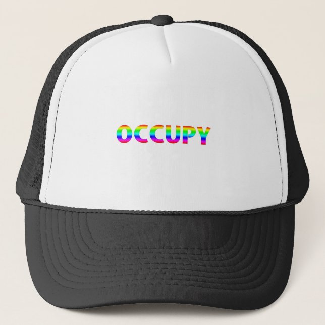 Gorra De Camionero Occupy Rainbow (Anverso)