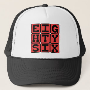 Gorra De Camionero Ochenta y Seis, Número 86