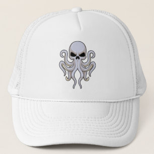 Gorra De Camionero Octopus con 8 brazos y cráneo