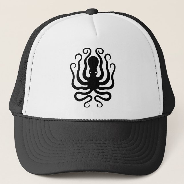 Gorra De Camionero Octopus, diseño griego de relieve (Anverso)