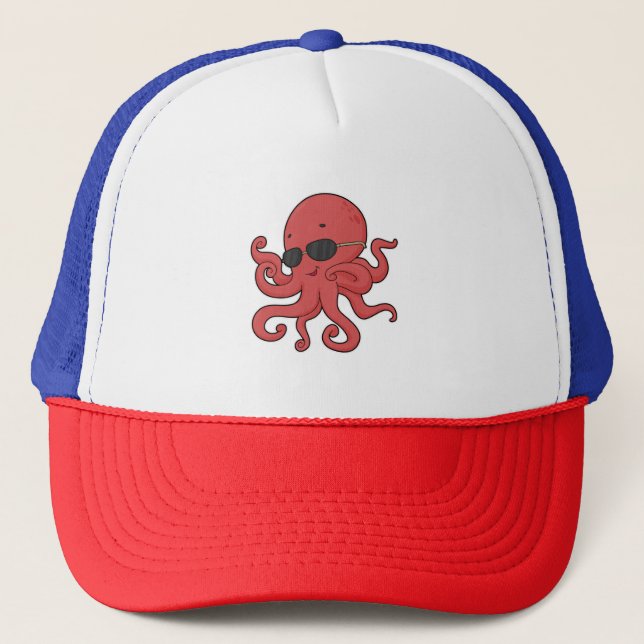 Gorra De Camionero Octopus Gafas de sol (Anverso)
