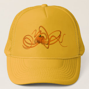 Gorra De Camionero Octopus naranja