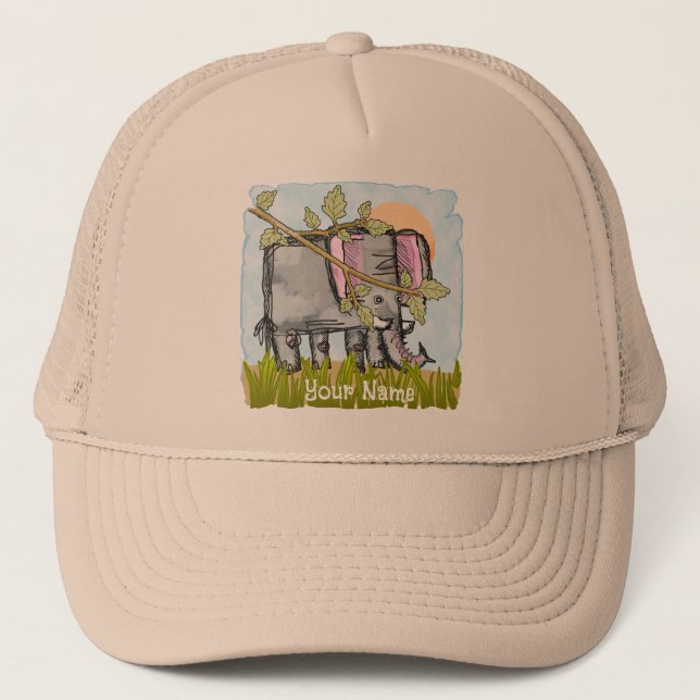 Gorra De Camionero Ocultación de elefantes (Anverso)