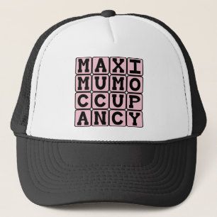 Gorra De Camionero Ocupación Máxima, Embarazo Divertido