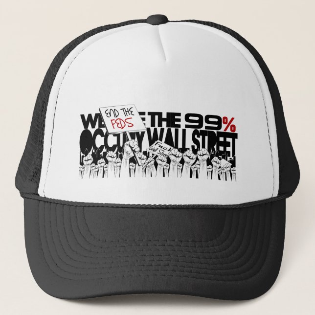 Gorra De Camionero Ocupe Wall Street - somos los 99% (Anverso)