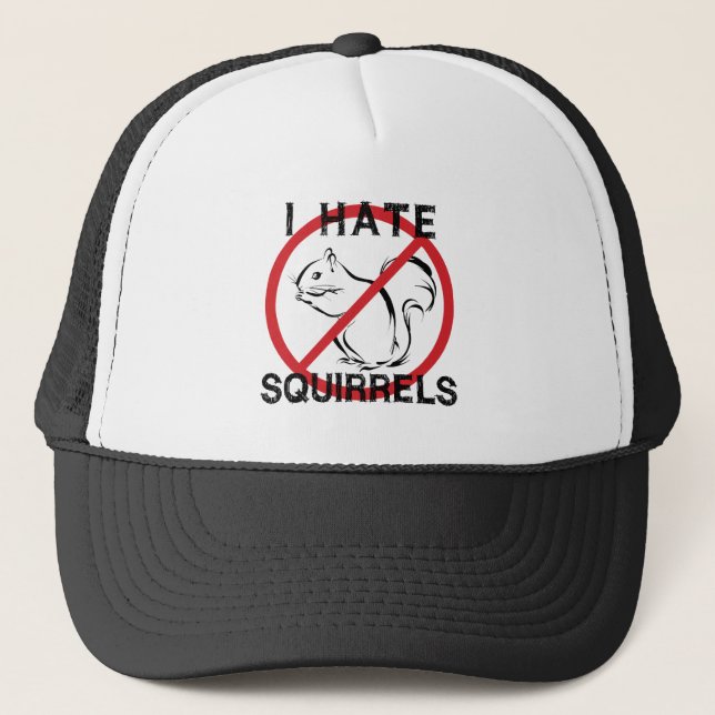 Gorra De Camionero Odio a las ardillas (Anverso)