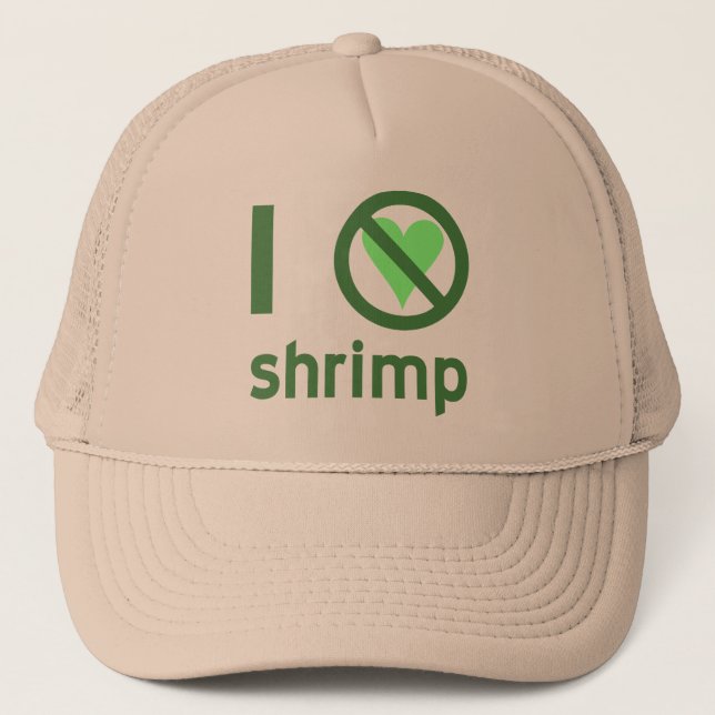 Gorra De Camionero Odio a los camarones (Anverso)