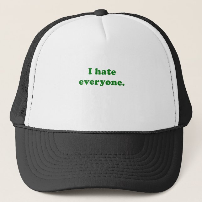Gorra De Camionero Odio cada uno (Anverso)