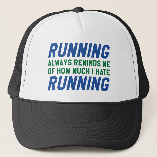 Gorra De Camionero Odio Correr (Anverso)