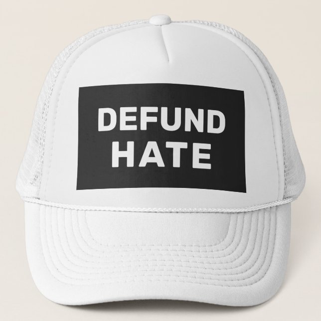 Gorra De Camionero "Odio difuso" amarillo negro (Anverso)