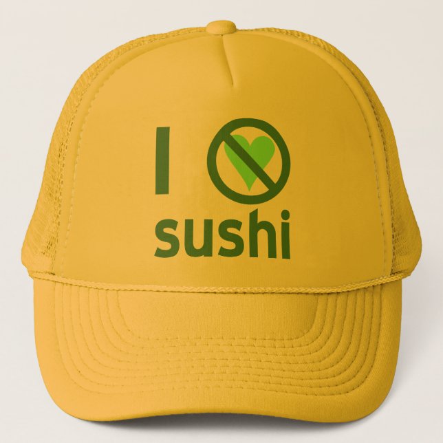Gorra De Camionero Odio el sushi (Anverso)