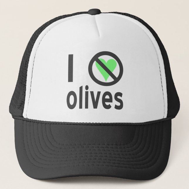 Gorra De Camionero Odio las aceitunas. No amor (Anverso)