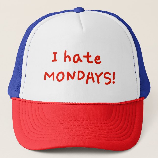 Gorra De Camionero ¡Odio los lunes! (Anverso)