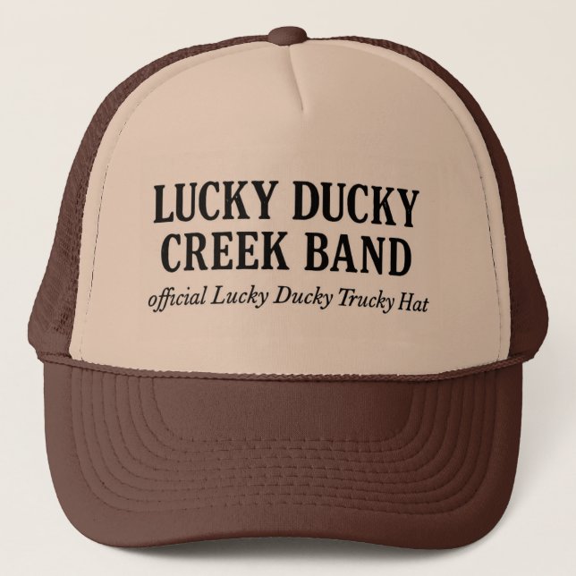 Gorra De Camionero Official Lucky Ducky Trucky Hat-Words only (Anverso)