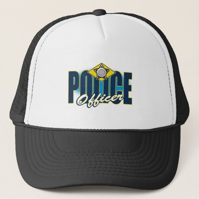 Gorra De Camionero Oficial de policía (Anverso)