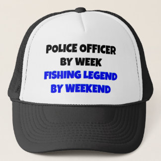 Gorra De Camionero Oficial de policía de la leyenda pesquera