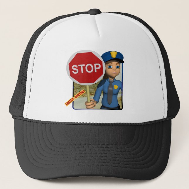 Gorra De Camionero Oficial del control de tráfico (Anverso)