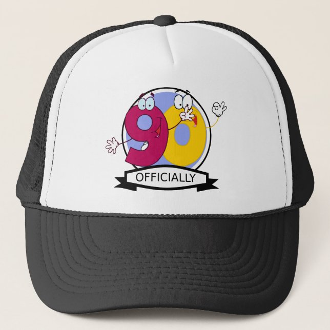 Gorra De Camionero Oficialmente bandera de 90 cumpleaños (Anverso)