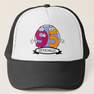 Gorra De Camionero Oficialmente bandera de 95 cumpleaños