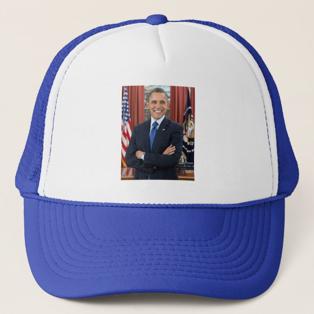 Gorra De Camionero Oficina Oval oficial retrato al presidente Obama (Anverso)