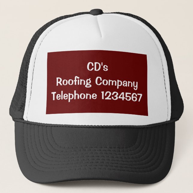 GORRA DE CAMIONERO OFICIOS, TECHADO (Anverso)