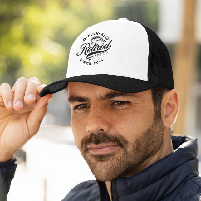 Gorra De Camionero Ofishally Retired 2024 Funny Fishing (Subido por el creador)