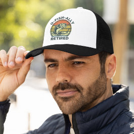 Gorra De Camionero Ofishally Retired Funny Fishing