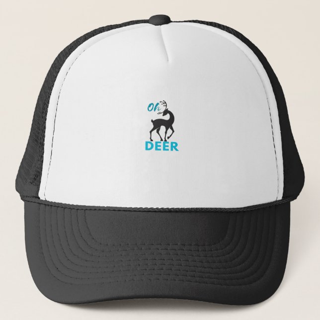 Gorra De Camionero Oh Deer Minimal Design  (Anverso)