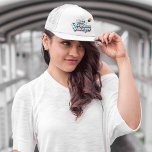 Gorra De Camionero ¡Oh, los lugares a los que vas! Cita con globo<br><div class="desc">Dr. Seuss | Echa un vistazo a esta cita de la tipografía retro que dice "¡Oh,  los lugares a los que vas!" con una silueta de globo!</div>