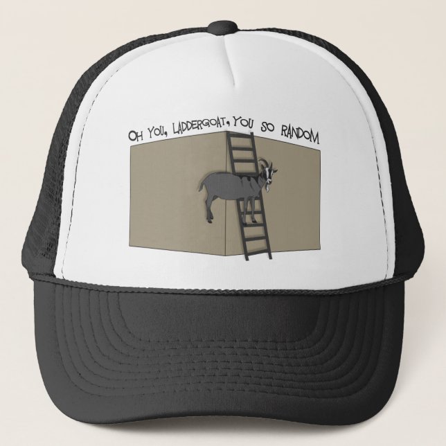 Gorra De Camionero Oh Tú, LadderGoat, eres tan aleatorio (Anverso)