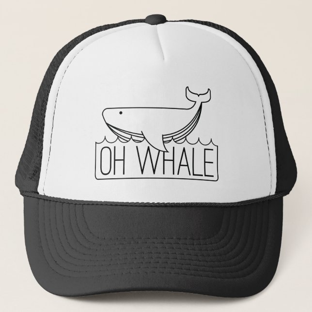 Gorra De Camionero Oh Whale (Anverso)