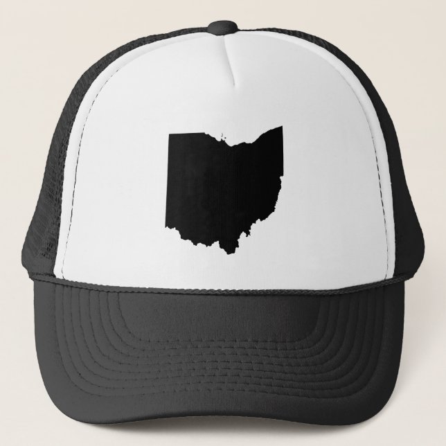 Gorra De Camionero Ohio en blanco y negro (Anverso)