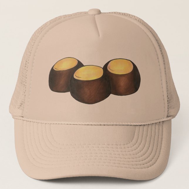 Gorra De Camionero Ohio OH Peanut Butter Buckeye Buck Oye Nut Candy (Anverso)