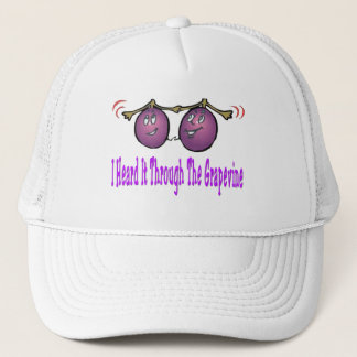 Gorra De Camionero Oído le a través de la camiseta de la vid