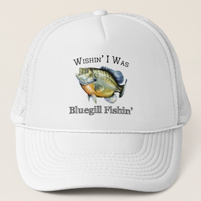 Gorra De Camionero Ojalá Fuera Bluegill Fisher (Anverso)