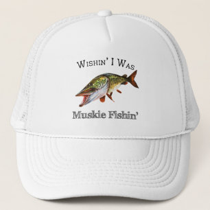 Gorra De Camionero Ojalá Fuera Muskie Fishin