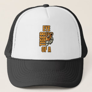 Gorra De Camionero Ojo De Un Tigre Feroz Y Audaz Personalizado