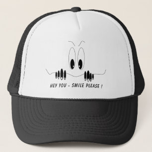 Gorra De Camionero Ojos curiosos - Sonrisa - Añadir tu texto/color