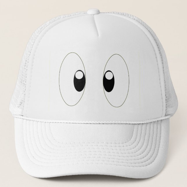 Gorra De Camionero Ojos de dibujos animados (Anverso)