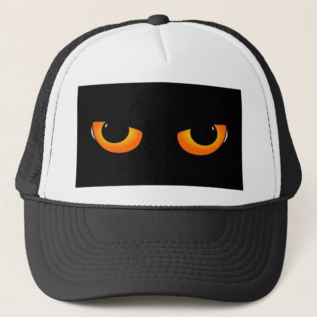 Gorra De Camionero Ojos de gato fantasmagóricos (Anverso)