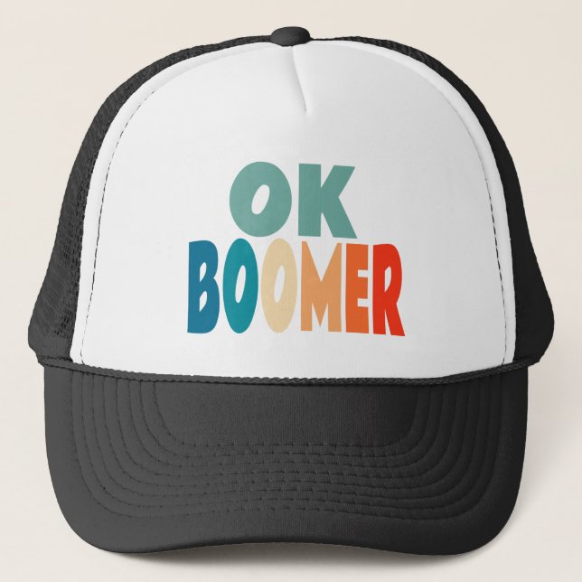 Gorra De Camionero Ok Boomer (Anverso)